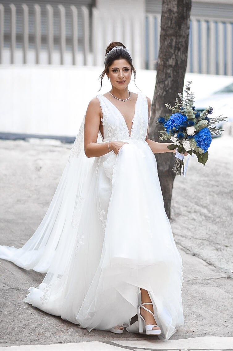 ANGEL WINGS - FLOWY A-LINE CUT WITH CAPE
